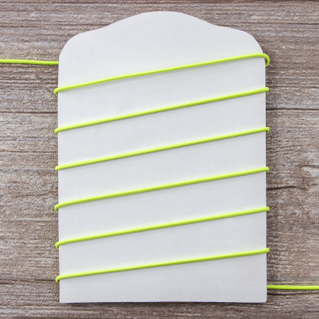 Резинка шляпная SAFISA, 1,5 мм, 25 м, цвет 201 неоновый желтый. Арт 4730-1,5мм-201