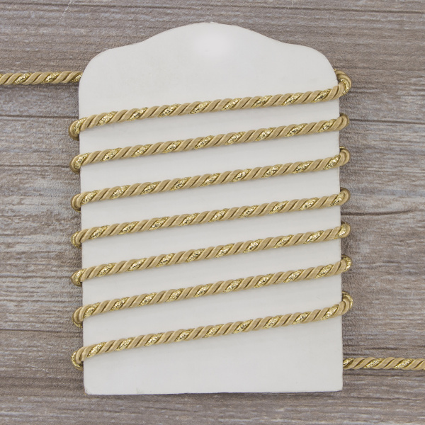 Шнур витой PEGA, бежевый, 4 мм. Арт 845211940DA722          