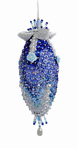 Набор для творчества - елочная игрушка "Синий кристалл"
