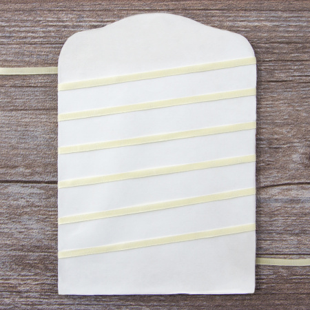 Лента для вышивания SAFISA на блистере, 4 мм, 5 м, цвет 10, нежно-желтый. Арт P111-4мм-10             