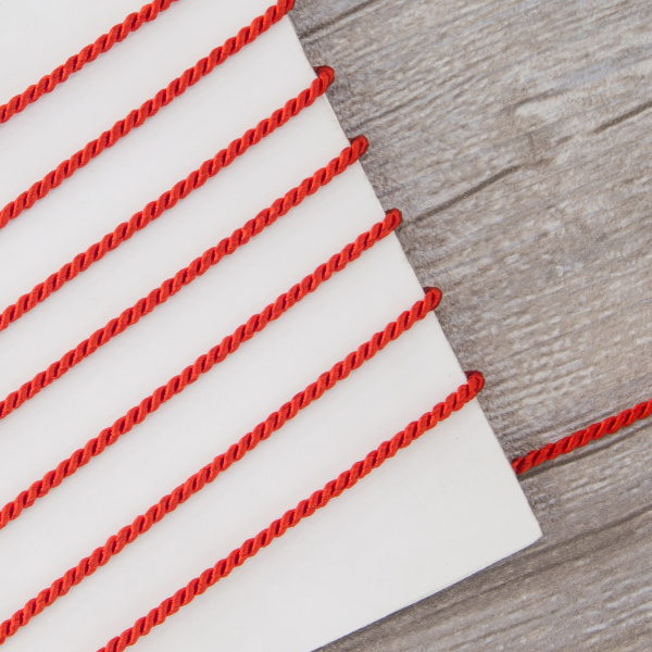 Шнур витой PEGA, красный, 2,8 мм. Арт 845213628A7501          