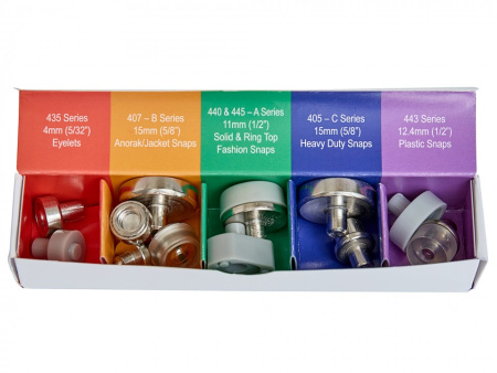 Набор инструментов для установки люверсов и кнопок "5 в 1". Арт 4422