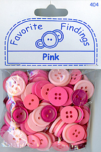 Пуговицы Favorite Findings "Розовые". Арт 550000404                