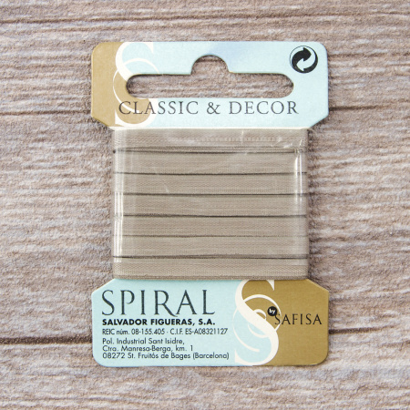 Лента для вышивания SAFISA на блистере, 4 мм, 5 м, цвет 67, серый. Арт P111-4мм-67             