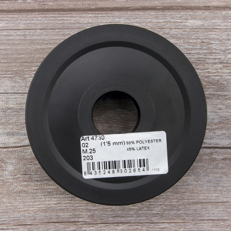 Резинка шляпная SAFISA, 1,5 мм, 25 м, цвет 203 неоновый салатовый. Арт 4730-1,5мм-203