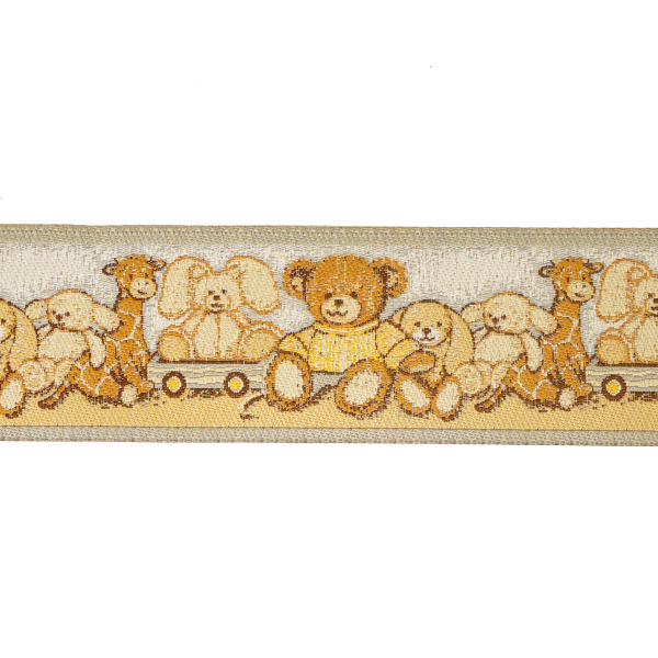 Лента жаккардовая SAFISA, 33 мм, 15 м, цвет 03. Арт 9243-33мм-03