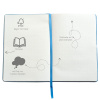 Скетчбук "Bullet Journal" с разметкой, размер А5, 96 листов, 80г/м2, обложка с голубой текстурой. Арт 04071/6
