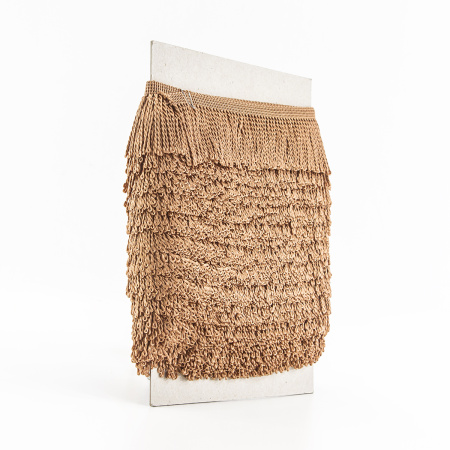 Бахрома витая, 60 мм, цвет бежево-розовый. Арт PP-60 col.703