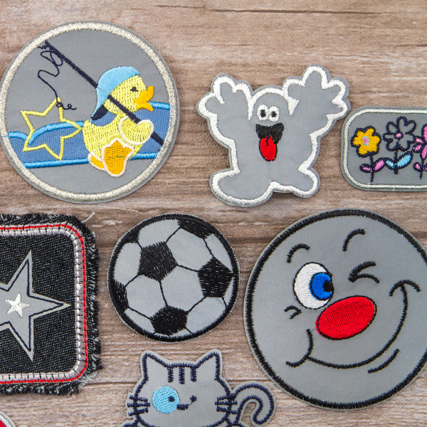 Набор термоаппликаций светоотражающих, 100 штук. Арт 47-1                     