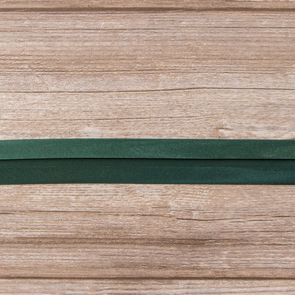 Косая бейка атласная 30 мм, 25 м, цвет 43, темно-зеленый. Арт 6260-30мм-43            