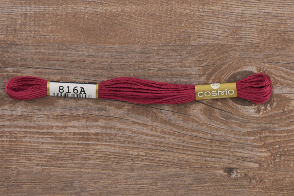 Мулине COSMO однотонный цвет  816       . Арт 25-6/816       