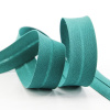 Косая бейка хлопок/полиэстер 20 мм, 25 м, цвет 76, цвет зеленой патины. Арт 6120-20мм-76            