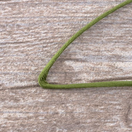 Шнур атласный SAFISA 2 мм, 25 м, цвет 89, темно-болотный. Арт 462-89                  