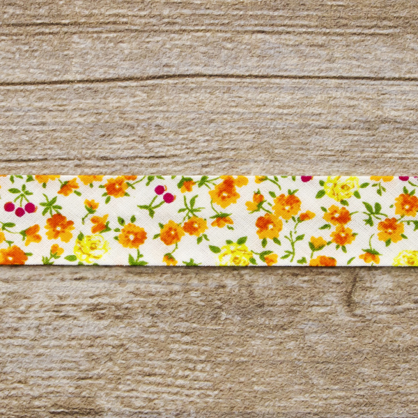 Косая бейка с рисунком SAFISA, арт.6452, 20 мм, 20 м, цвет 04. Арт 6452-20мм-04