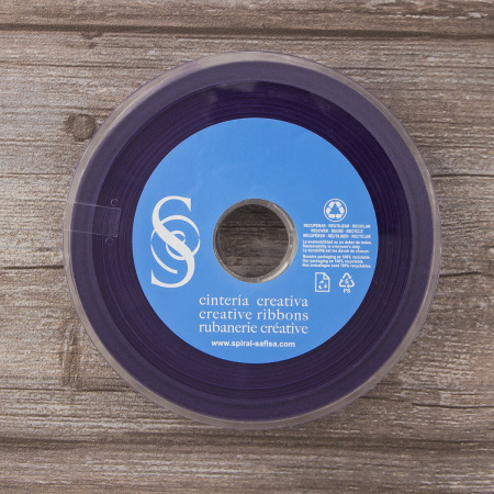 Косая бейка хлопок/полиэстер 20 мм, 25 м, цвет 129, фиолетовый. Арт 6120-20мм-129           