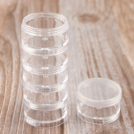 Контейнер для хранения мелкой фурнитуры, 40 х 115 мм, пластик, 6 ячеек. Арт M3008.S                 