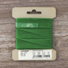 Косая бейка атласная  на блистере SAFISA, 20 мм, 2,5 м, цвет 25, зеленый. Арт P06260-20мм-25          