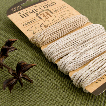 Шнуры на блистере HEMPTIQUE #10, #20, #36, #48. Арт HCMWNA                  