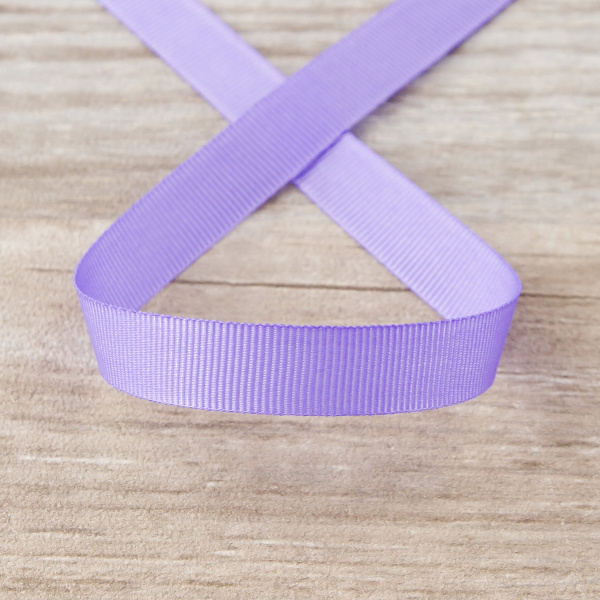 Лента репсовая SAFISA, 10 мм, 25 м, цвет 08 сиреневый. Арт 350-10мм-08