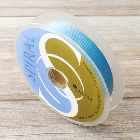 Лента репсовая SAFISA, 25 мм, 25 м, цвет 16 бирюзовый. Арт 350-25мм-16