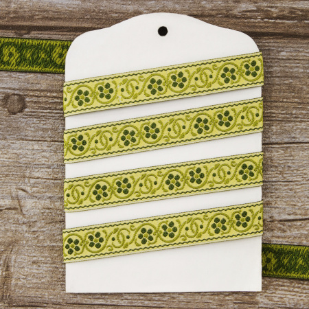 Лента жаккард SAFISA, 15 мм, 15 м, цвет 04. Арт 9208-15мм-04