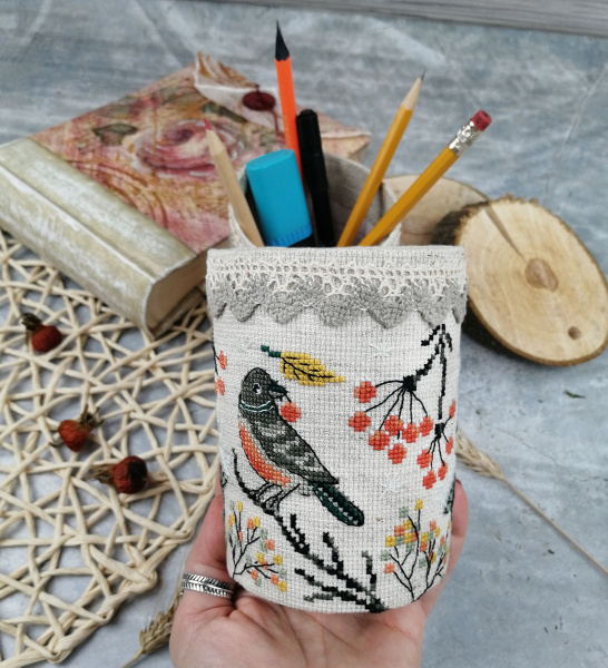 Набор для создания карандашницы "Птички". Арт 21.002.25