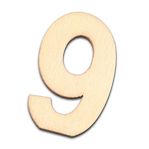 Деревянная заготовка "Цифра" 9. Арт 2490509