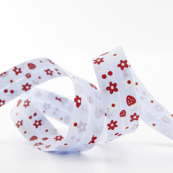 Косая бейка с рисунком SAFISA, арт.6444, 20 мм, 20 м, цвет 04. Арт 6444-20мм-04            