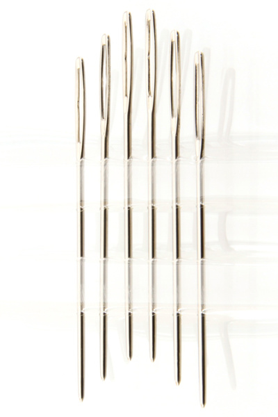 Иглы ручные для вышивания с закругленным кончиком №22, 6 шт. Арт 203.22                  