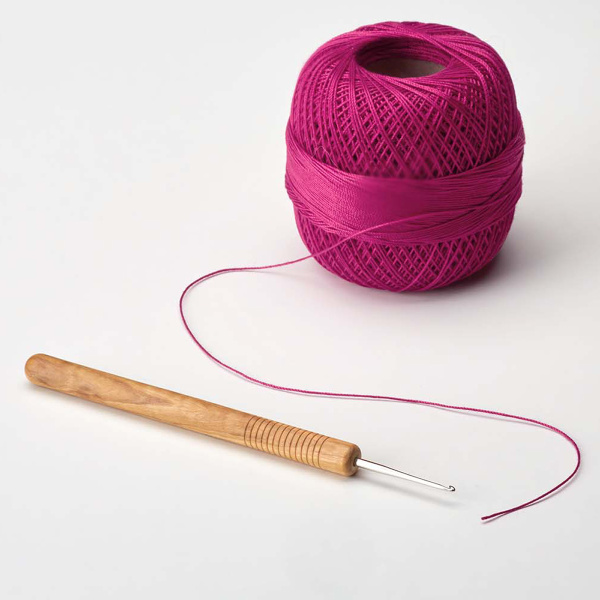 Крючок, вязальный с ручкой из оливкового дерева, addiNature №0.5, 15 см. Арт 578-7/0.5-15