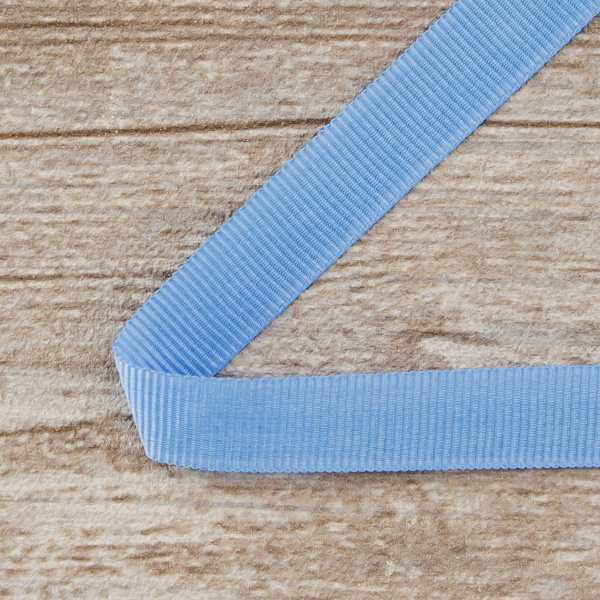 Лента репсовая SAFISA, 10 мм, 25 м, цвет 65 голубой. Арт 350-10мм-65