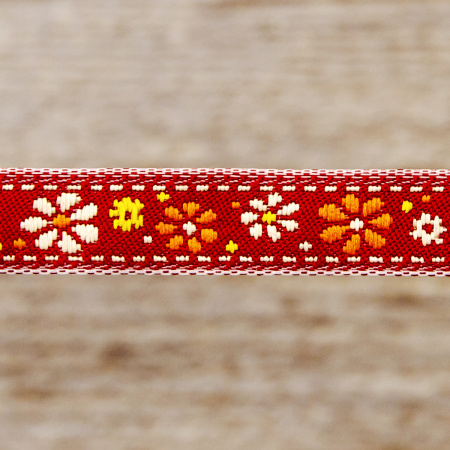 Лента жаккард SAFISA, 10 мм, 15 м, цвет 01. Арт 9165-10мм-01            