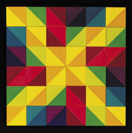 Мозаика из кубиков дизайнерская NAEF CLASSIC "Mosaik" 6+, натуральное дерево, цветная, 36 деталей. Арт 9404.1