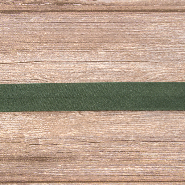 Косая бейка атласная 30 мм, 25 м, цвет 97, болотный. Арт 6260-30мм-97            