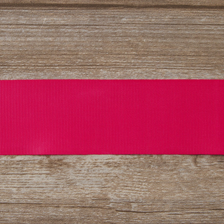 Лента репсовая SAFISA, 50 мм, 25 м, цвет 20 розовый темный . Арт 350-50мм-20