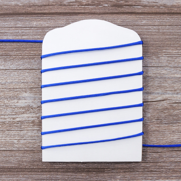 Шнур атласный SAFISA 2 мм, 25 м, цвет 13, синий. Арт 462-13                  