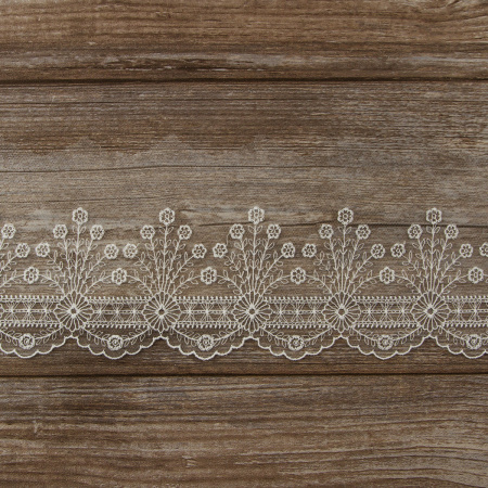 Кружево-вышивка на тюле, 50 мм. Арт 42238/00