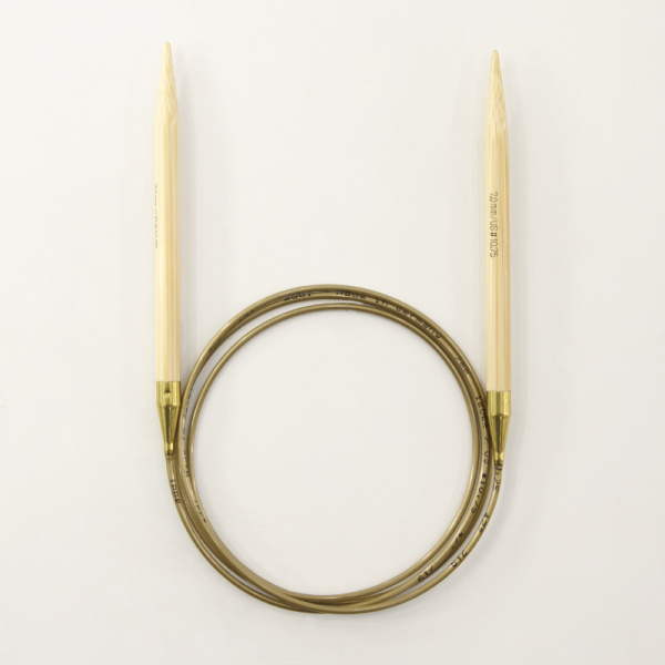 Спицы, круговые, бамбук addiNature BAMBOO №7, 120 см. Арт 555-7/7-120