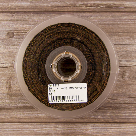 Лента жаккардовая SAFISA, 50 мм, 15 м, цвет 03. Арт 9272-50мм-03