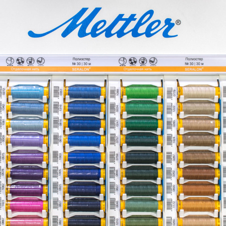 Стенд-верхушка отделочной нити с наполнением SERALON TOP-STITCH, 30 м. Арт GELA M24-Compl