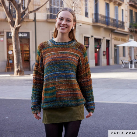 Журнал с моделями по пряже Katia  Woman-Man Multicolor 2. Арт 7923
