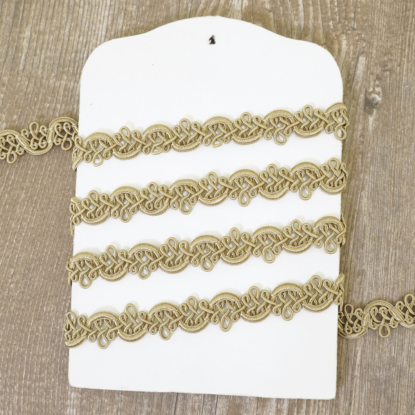 Тесьма PEGA тип интерьерная, цвет серо-коричневый, 13 мм. Арт 844111415A1903          