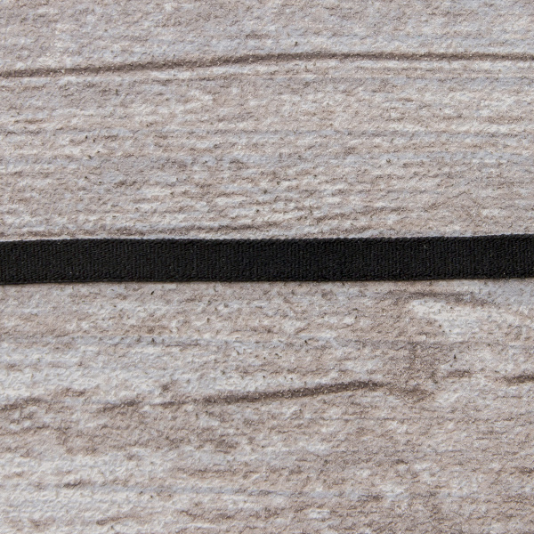 Резинка продежка, Safisa, 5 мм, цвет 01, черный. Арт 4784-5мм-01