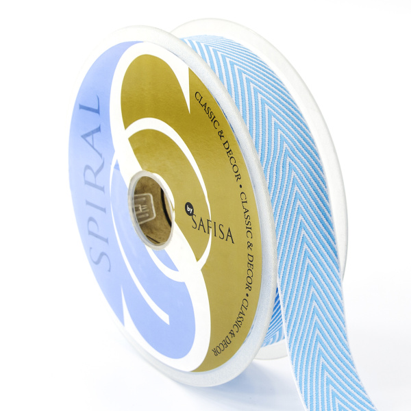 Лента жаккард SAFISA, 25 мм, 25 м, цвет 04. Арт 9202-25мм-04