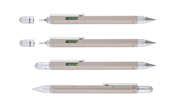 Ручка шариковая TROIKA многофункциональная "CONSTRUCTION". Арт PIP20/BE