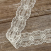 Вышивка на тюле, 60 мм, цвет белый. Арт I663/00