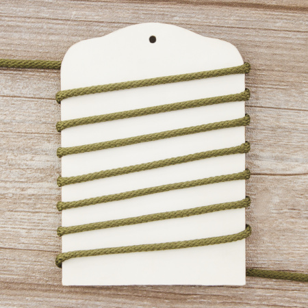 Шнур плетеный SPIRAL ( SAFISA), 4 мм, 25 м, цвет хаки темный. Арт 25281-4-26