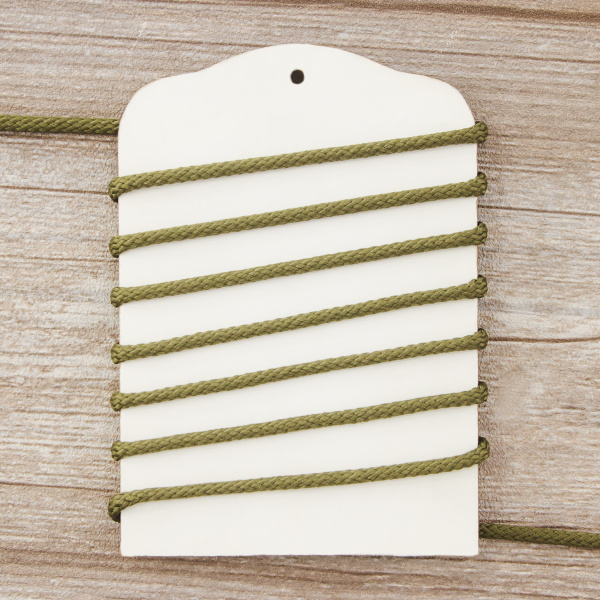 Шнур плетеный SPIRAL ( SAFISA), 4 мм, 25 м, цвет хаки темный. Арт 25281-4-26