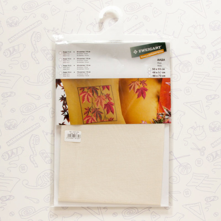 Канва в упаковке Aida 16 сt, 48 x 53 см, цвет №264. Арт н3251/264                