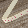 Лента репсовая на картонной мини-катушке "Горошки". Арт VR15.016